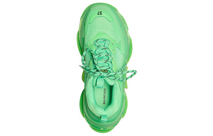 Balenciaga Triple S Soft Neon Green Clear Sole (Women's)