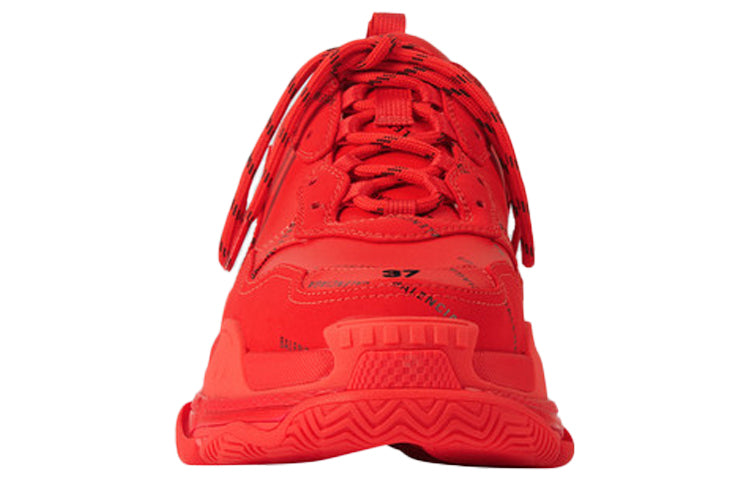 Balenciaga Triple S Allover Logo Red (Women's)