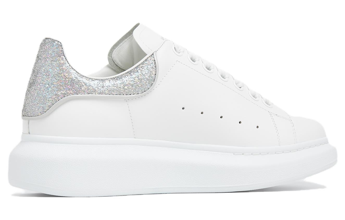 Alexander McQueen Oversized White Silver Glitter (Women's)