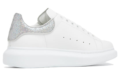 Alexander McQueen Oversized White Silver Glitter (Women's)