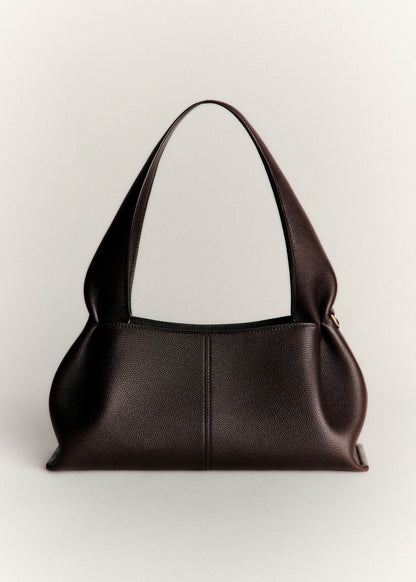 Polene Numero Neuf East West Textured Ebony