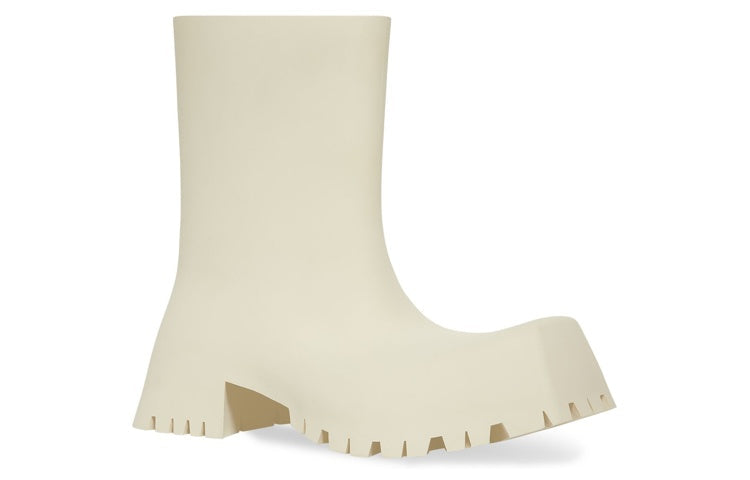 Balenciaga Trooper Rubber Boot White