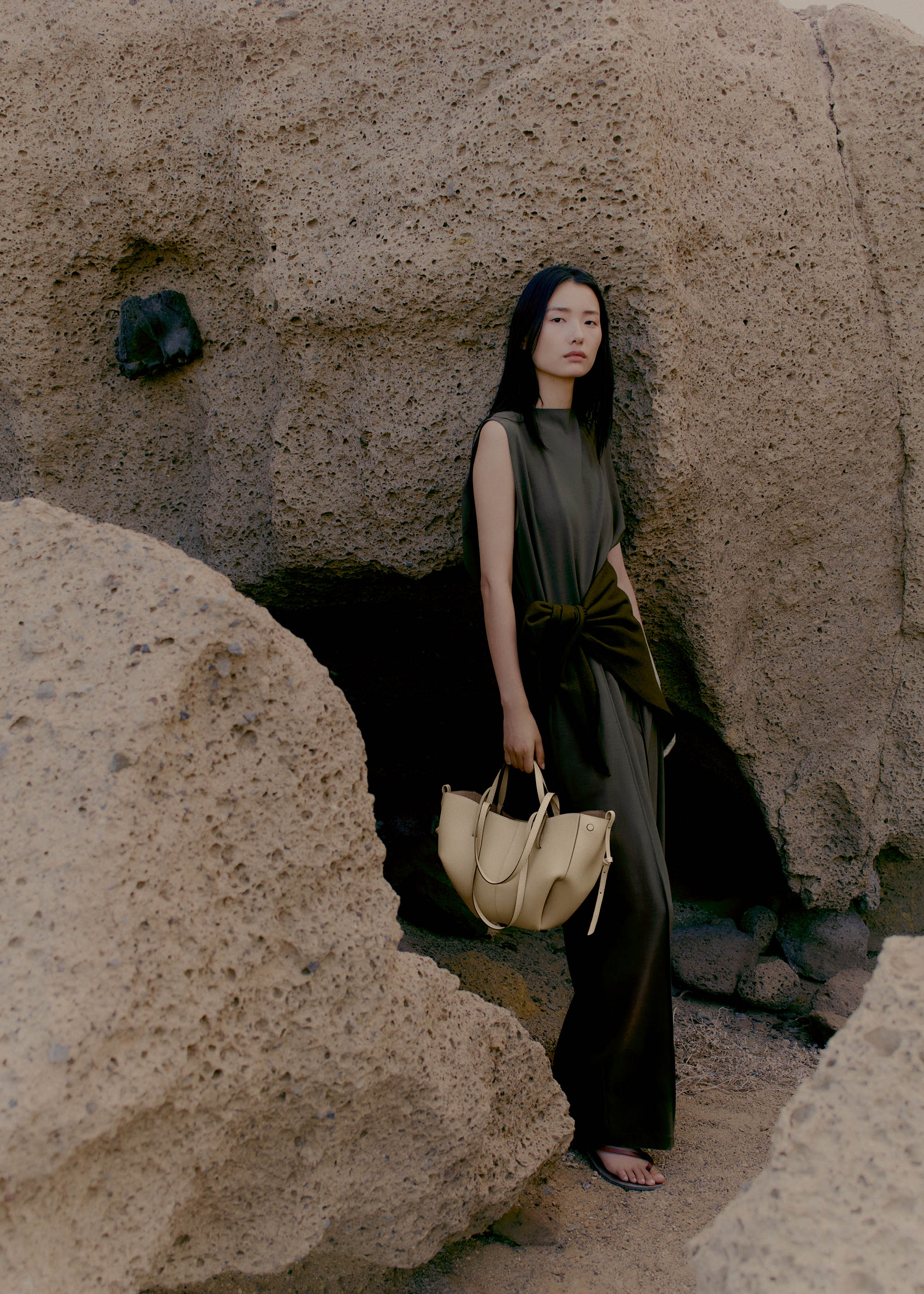 Polene Cyme Mini Textured Sand