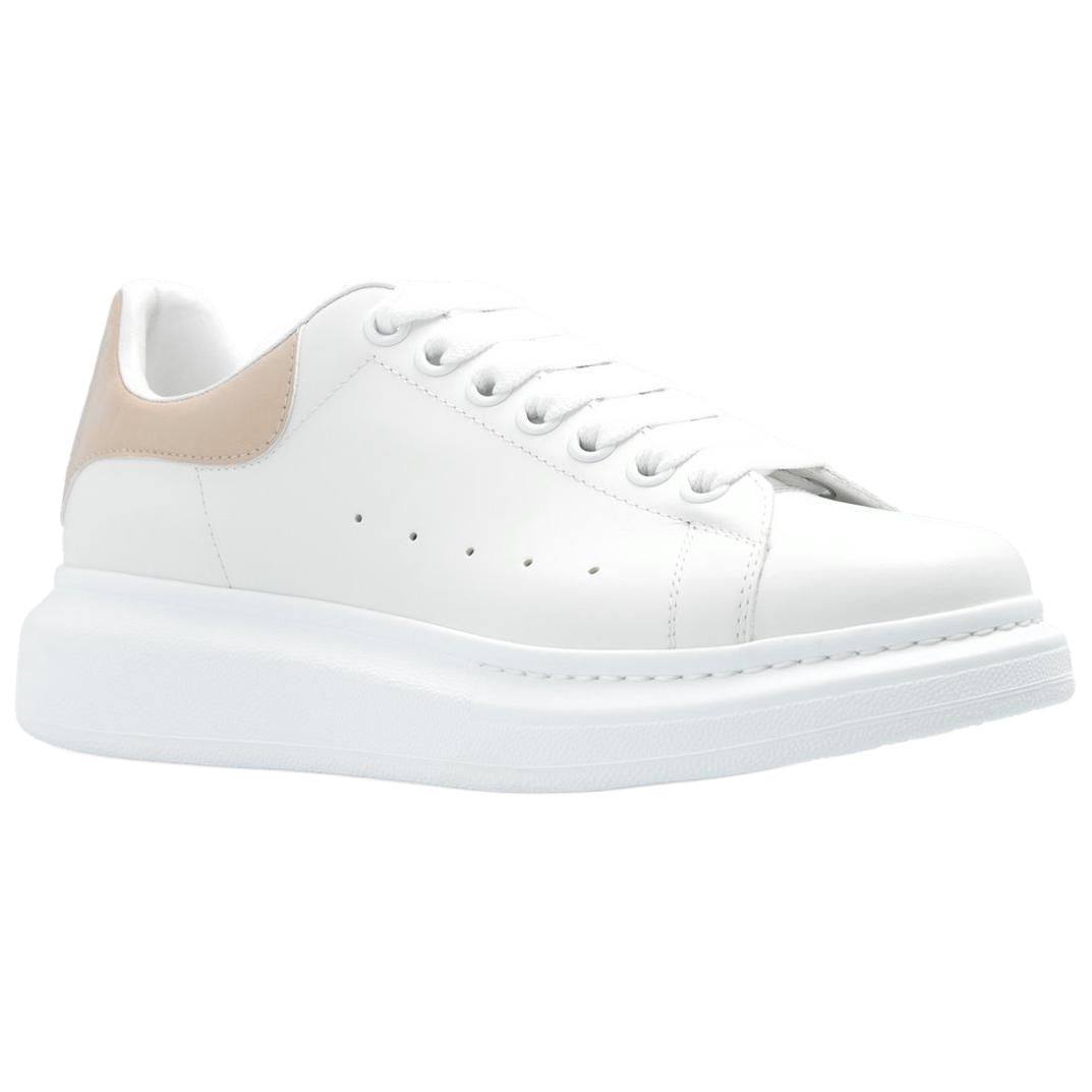 Alexander McQueen Oversized White Light Pink Croc (Women's)