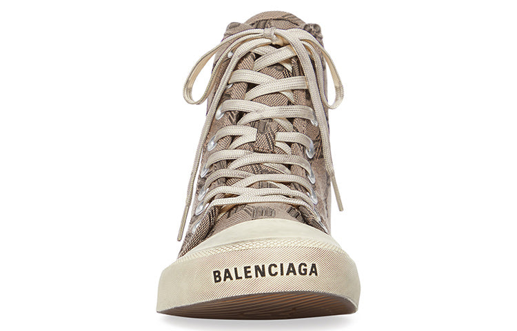 Balenciaga Paris BB Monogram High-Top Grey (Women's)