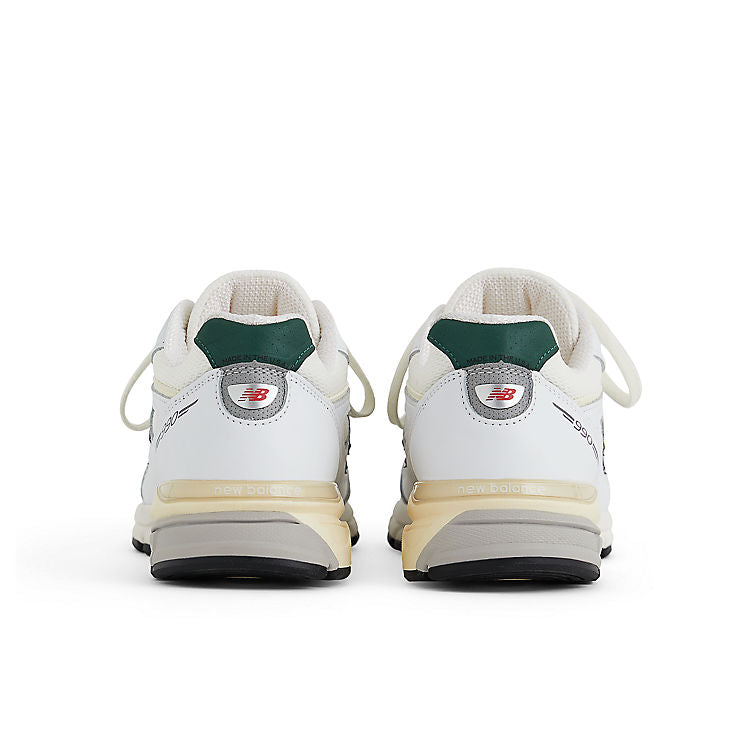 New Balance 990v4 MiUSA White Green