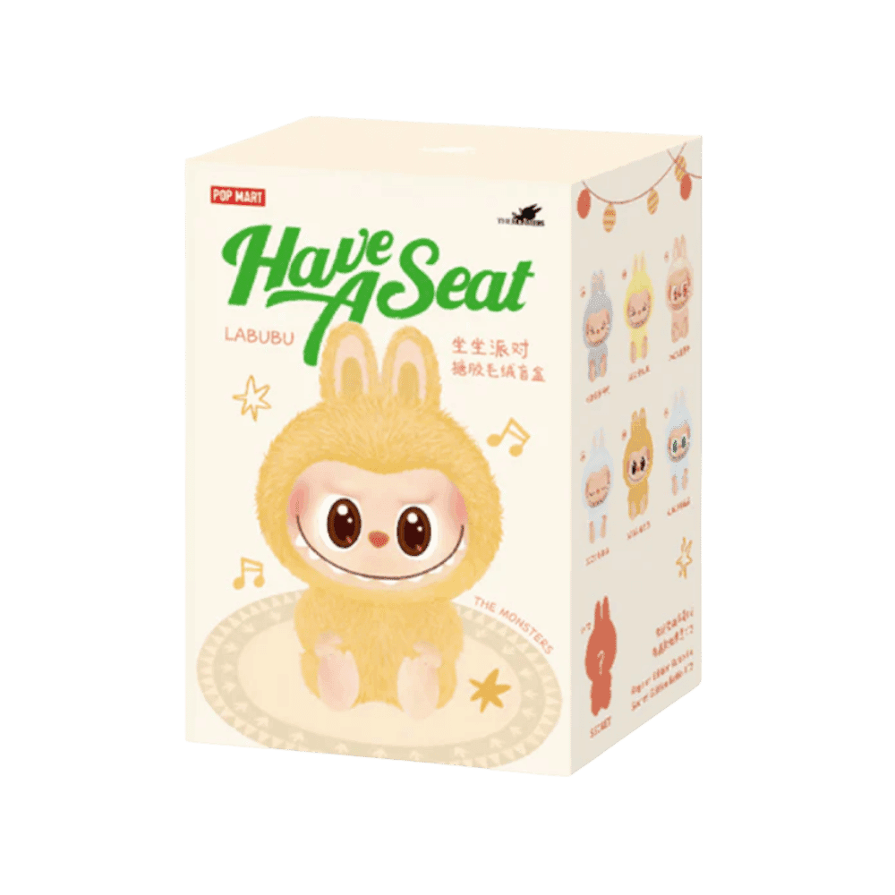 Pop Mart Labubu The Monsters Have a Seat Vinyl Plush Sealed Case (6 Blind Boxes) Pack of 6