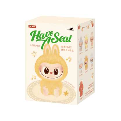 Pop Mart Labubu The Monsters Have a Seat Vinyl Plush Sealed Case (6 Blind Boxes) Pack of 6