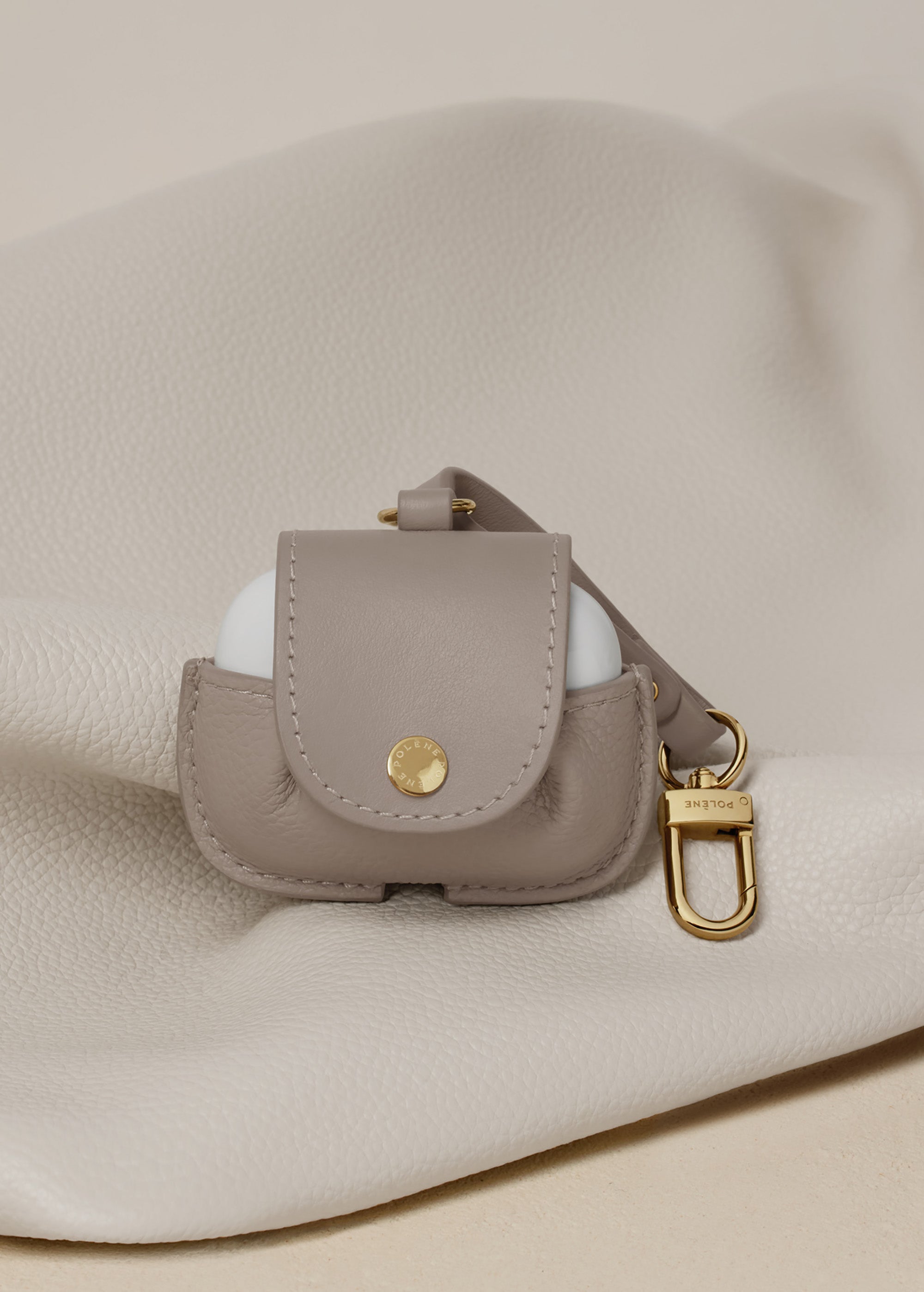 Polene Airpods case Duo Taupe