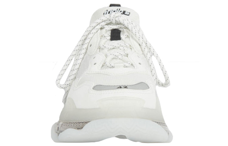 Blalenciaga Triple S Clear Sole White Grey