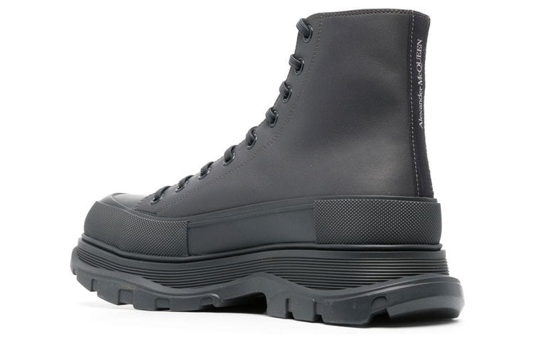 Alexander McQueen Tread Slick Boots Grey