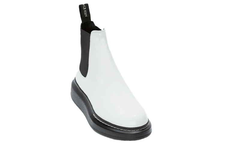 Alexander McQueen Hybrid Chelsea Boot Black White (Women's)