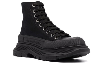 Alexander McQueen Tread Slick Lace Up Boot Black (Women's)
