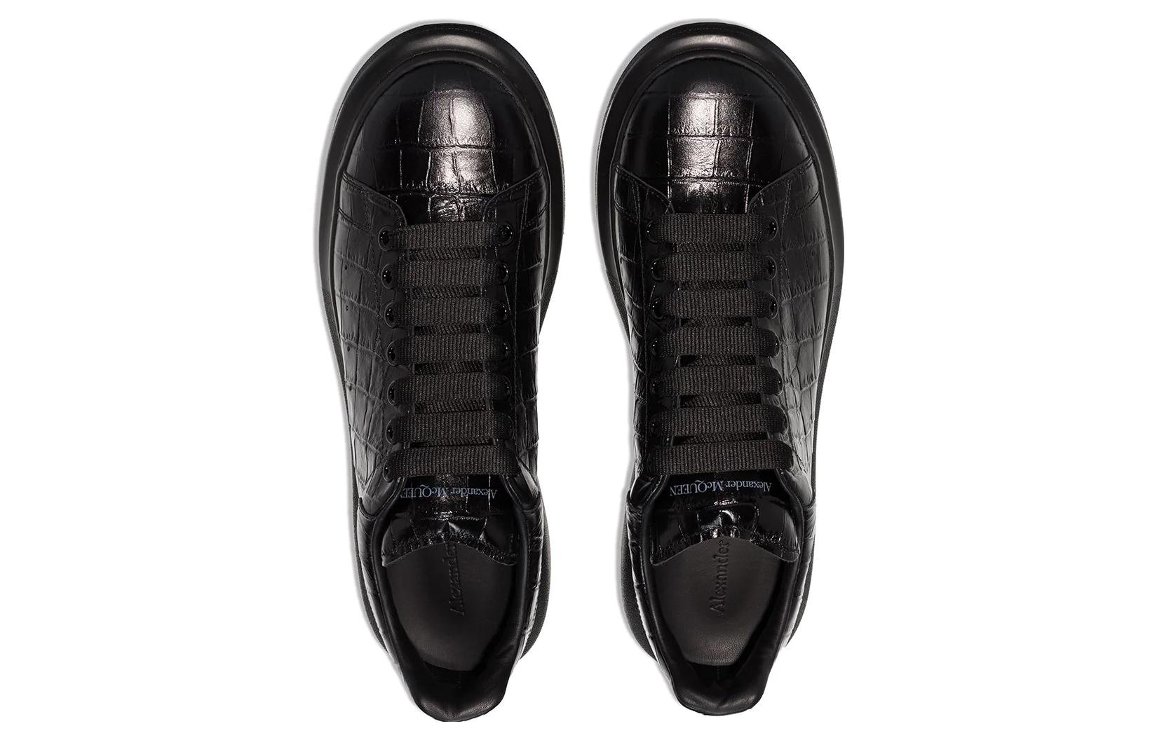 Alexander McQueen Oversized Black Black Croc