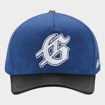 Godspeed Insignia Leather / Suede Hat (Royal / Black)