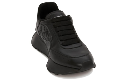 Alexander McQueen Sprint Runner Black Sealed Logo