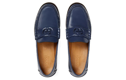 Gucci Interlocking G Loafers Blue