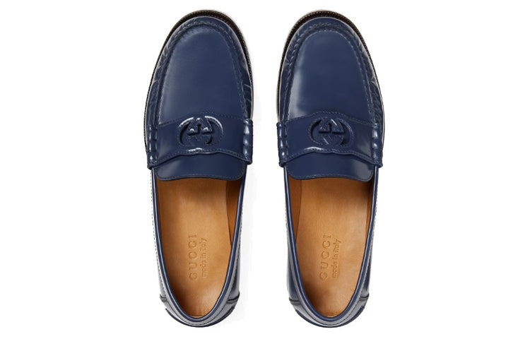 Gucci Interlocking G Loafers Blue