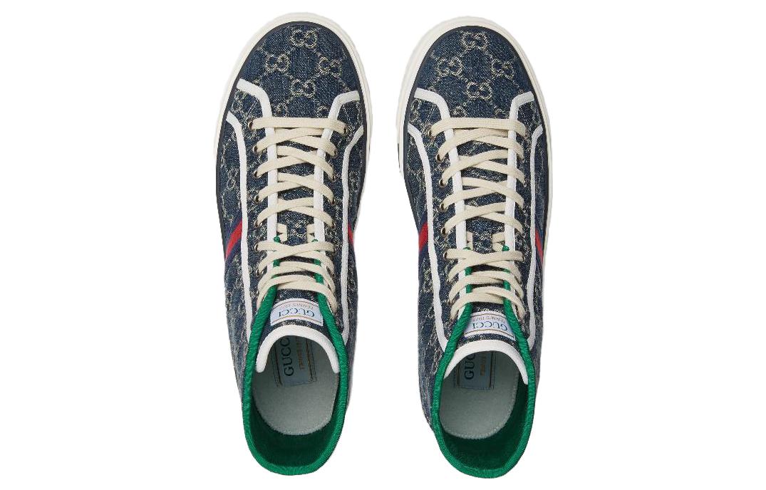 Gucci Tennis 1977 High Top Sneaker Blue