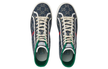 Gucci Tennis 1977 High Top Sneaker Blue