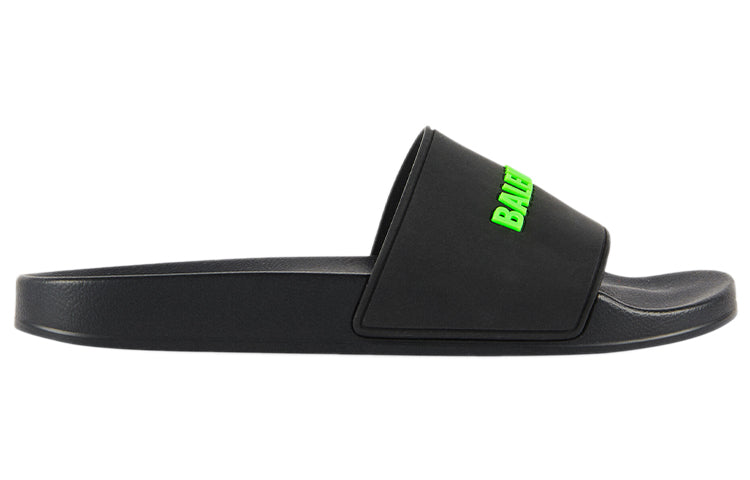 Balenciaga Pool Slide Black Fluo Green