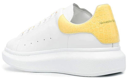Alexander McQueen Oversized White Yellow Croc