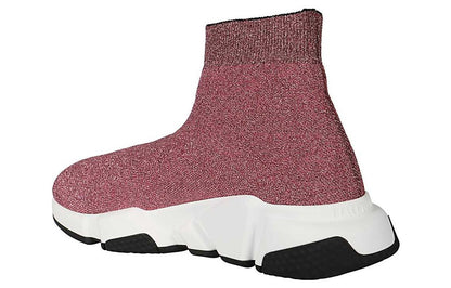 Balenciaga Speed Lurex Knit Metallic Pink (Women's)
