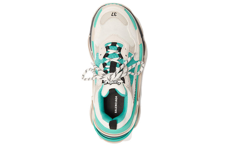 Balencaiga Triple S White Grey Turquoise (Women's)