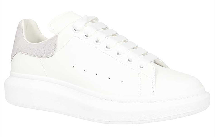 Alexander McQueen Oversized White Light Grey Croc