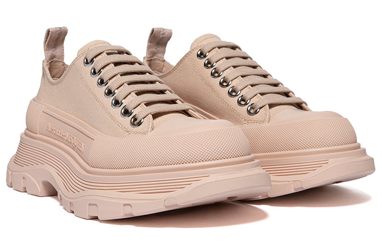Alexander McQueen Tread Slick Low Lace Up Peach (Women's)