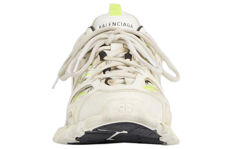Balenciaga Track Worn Out In White Fluo Yellow (Women's)