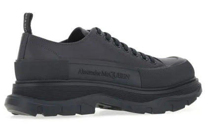 Alexander McQueen Tread Slick Low Lace Up Leather Grey
