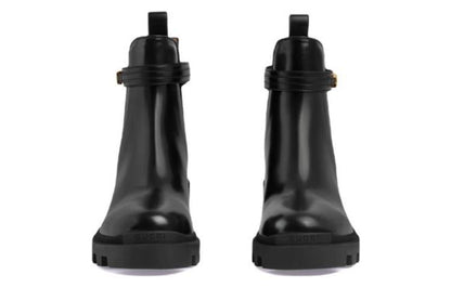 Gucci Logo-Strap Chelsea Boots Black (Women's)
