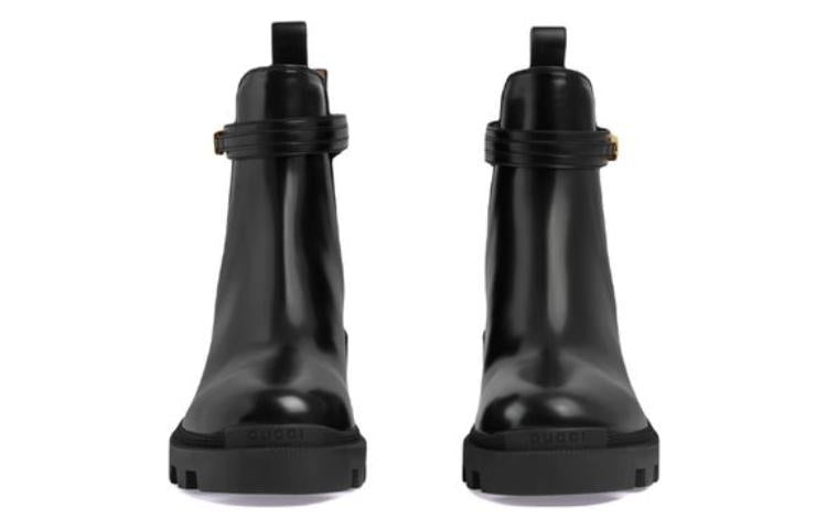 Gucci Logo-Strap Chelsea Boots Black (Women's)