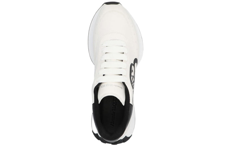 Alexander McQueen Sprint Runner White Black Crest