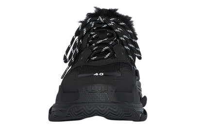Balenciaga Triple S Fake Fur Black