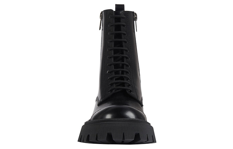 Balenciaga Tractor 20mm Zip Up Boot Black