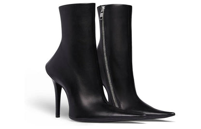 Balenciaga Witch 110mm Booties Black Sheepskin (Women's)