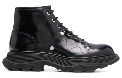 Alexander Mcqueen Leather Ankle Boot Black (Women's)