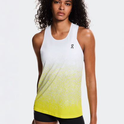 On Zero Singlet White | Lime (Women'S)