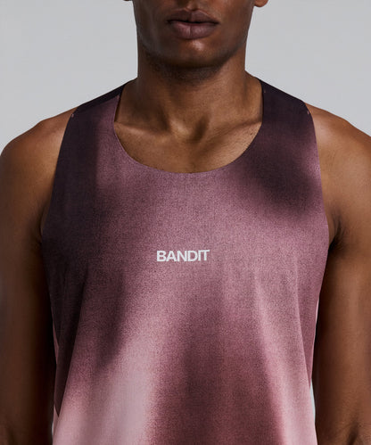Bandit Mens Specter Shorty Race Singlet Flow State Mahogany Multi