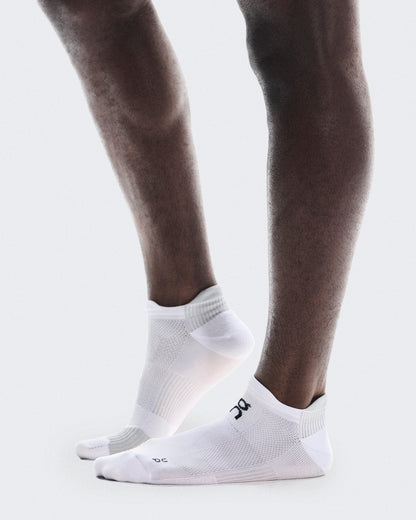 On Performance Run Sock Low White | Glacier