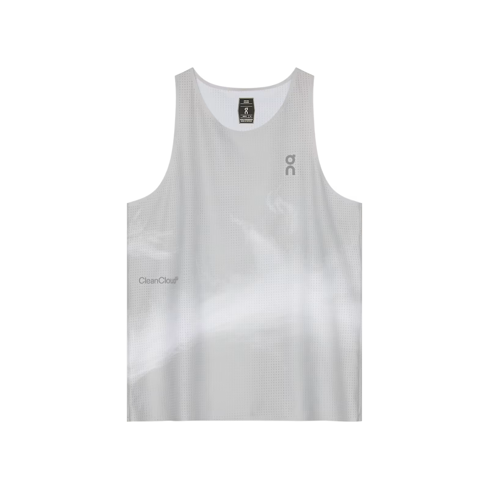 On Pace Tank Glacier | White