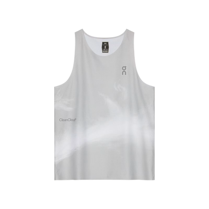 On Pace Tank Glacier | White