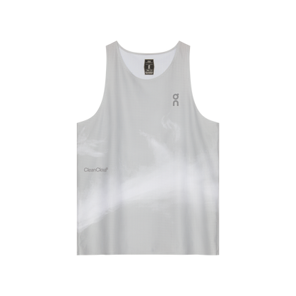 On Pace Tank Glacier | White