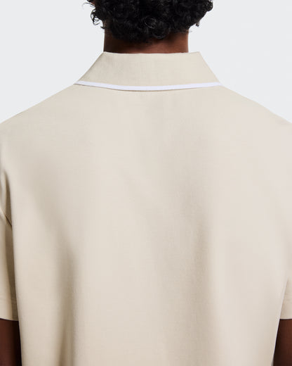 On Courtside Polo Sand | White