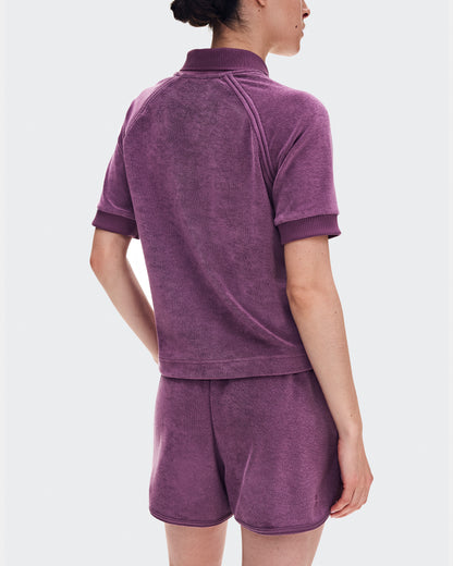 On Courtside Shorts Terry Cassis (Women'S)