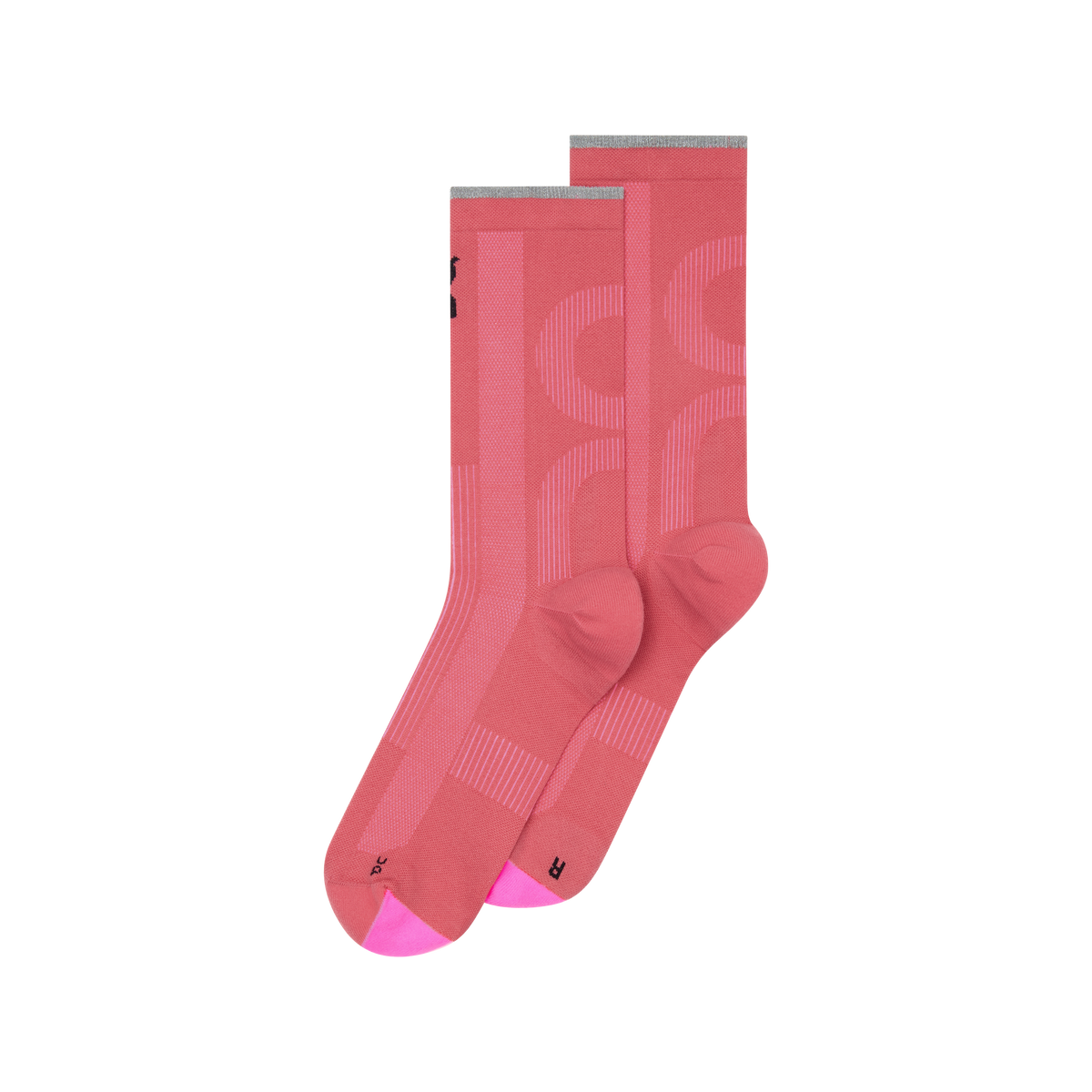 On Elite Run Sock High Camellia | Azalea