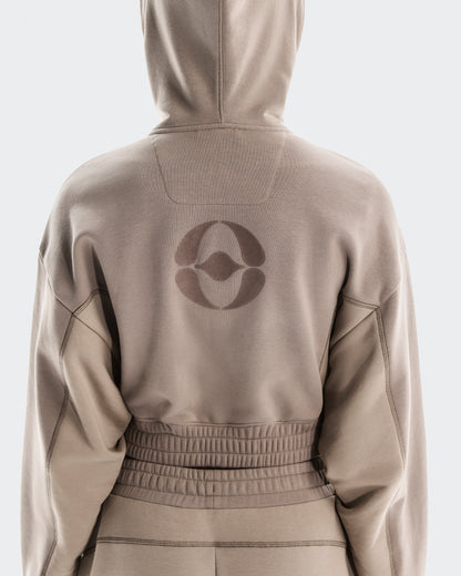 On Club Cropped Hoodie Fka Cinder | Desert (Women'S)