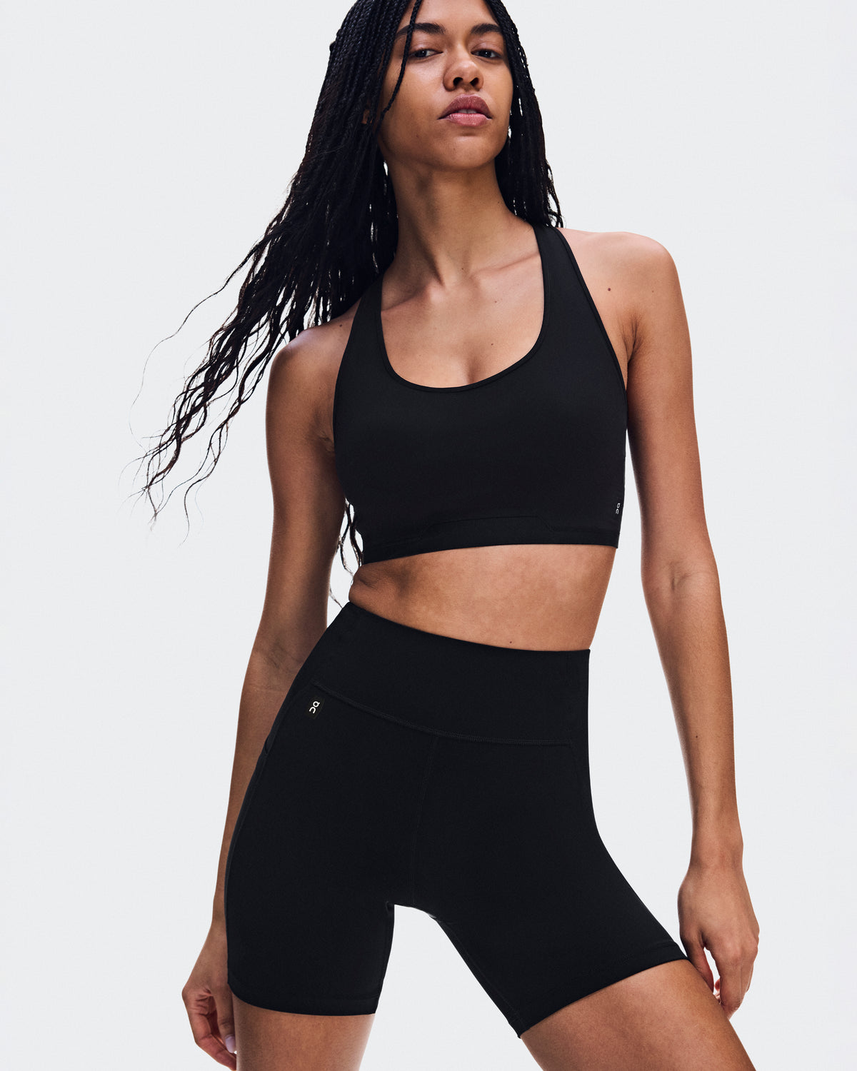 On Train Tights Short 6" Black (Women'S)